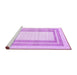 Sideview of Machine Washable Abstract Purple Contemporary Area Rugs, wshcon670pur