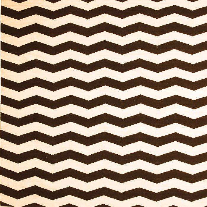 Round Machine Washable Abstract Orange Contemporary Area Rugs, wshcon671org