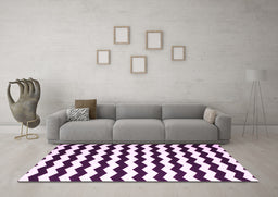 Machine Washable Abstract Pink Contemporary Rug in a Living Room, wshcon671pnk