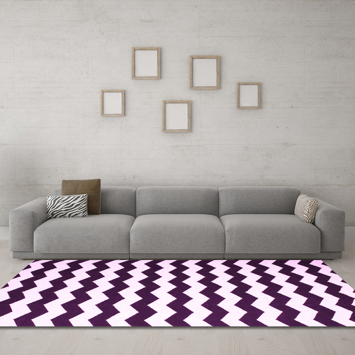 Machine Washable Abstract Pink Contemporary Rug in a Living Room, wshcon671pnk