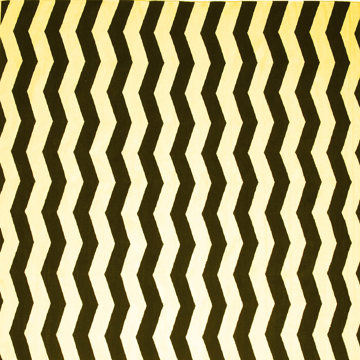 Square Machine Washable Abstract Yellow Contemporary Rug, wshcon671yw