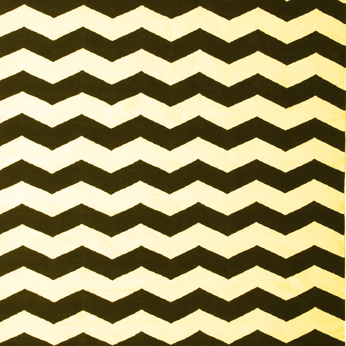 Machine Washable Abstract Yellow Contemporary Rug, wshcon671yw