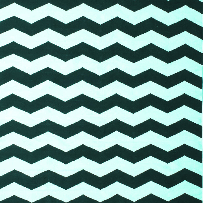 Machine Washable Abstract Turquoise Contemporary Area Rugs, wshcon671turq