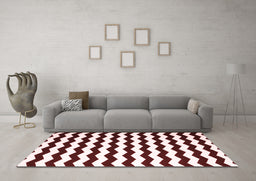 Contemporary Red Washable Rugs