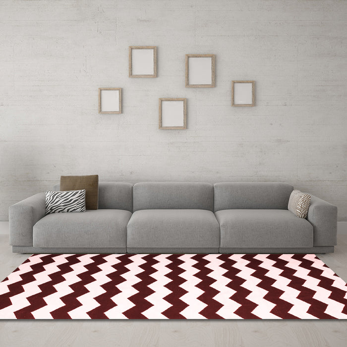 Contemporary Red Washable Rugs