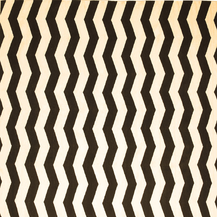 Square Machine Washable Abstract Brown Contemporary Rug, wshcon671brn