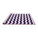 Sideview of Machine Washable Abstract Purple Contemporary Area Rugs, wshcon671pur