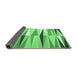 Sideview of Abstract Emerald Green Contemporary Rug, con672emgrn