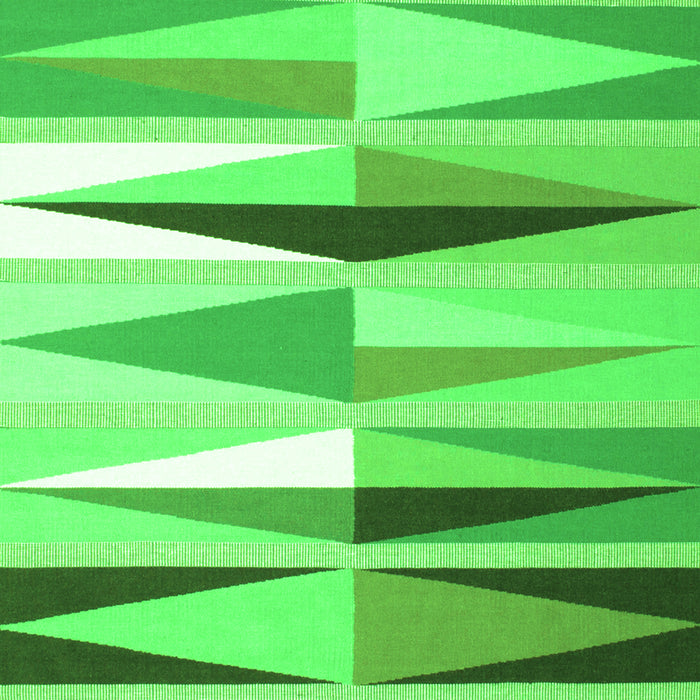 Serging Thickness of Machine Washable Abstract Green Contemporary Area Rugs, wshcon672grn
