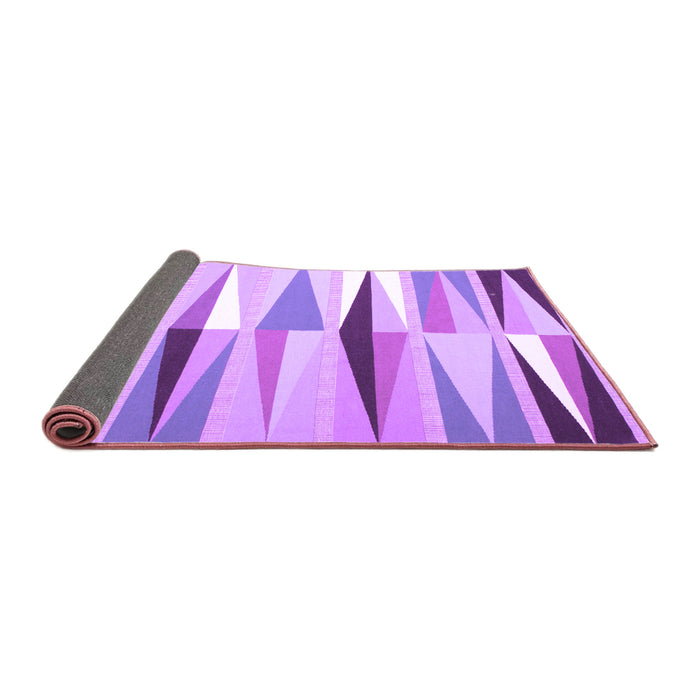 Sideview of Abstract Purple Contemporary Rug, con672pur