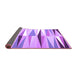 Sideview of Abstract Purple Contemporary Rug, con672pur