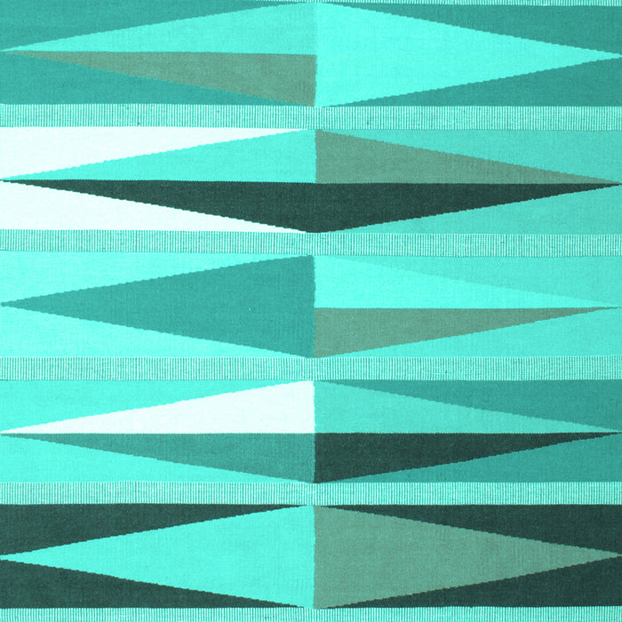 Machine Washable Abstract Turquoise Contemporary Area Rugs, wshcon672turq