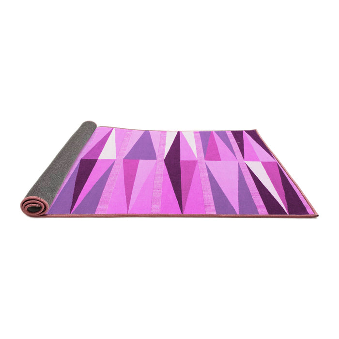 Sideview of Abstract Pink Contemporary Rug, con672pnk