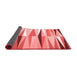 Abstract Red Contemporary Area Rugs