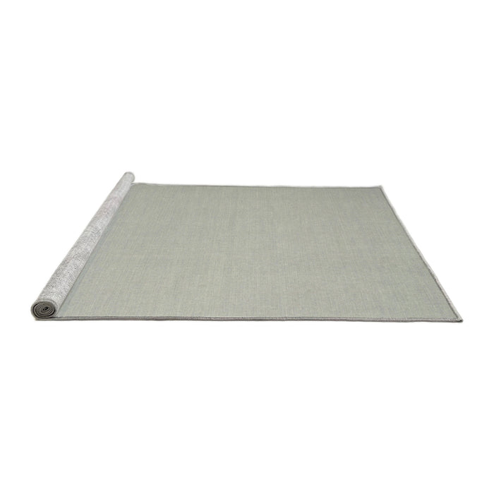 Serging Thickness of Machine Washable Contemporary Dark Gray Rug, wshcon673