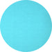 Round Machine Washable Abstract Light Blue Contemporary Rug, wshcon673lblu