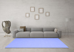 Machine Washable Abstract Blue Contemporary Rug in a Living Room, wshcon673blu