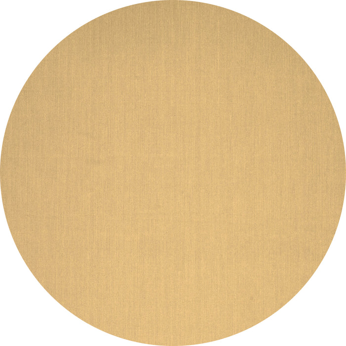 Round Abstract Brown Contemporary Rug, con673brn