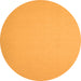 Square Abstract Orange Contemporary Rug, con673org