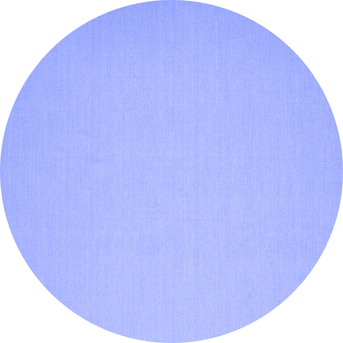 Round Abstract Blue Contemporary Rug, con673blu