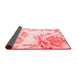 Botanical Red Coastal Area Rugs