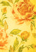 Machine Washable Botanical Yellow Coastal Rug, wshcon674yw