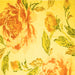 Square Machine Washable Botanical Yellow Coastal Rug, wshcon674yw