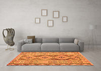 Machine Washable Southwestern Orange Country Rug, wshcon675org