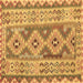 Square Southwestern Brown Country Rug, con675brn