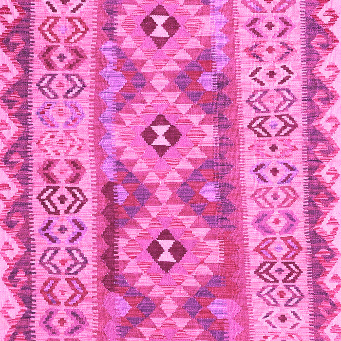 Machine Washable Southwestern Pink Country Rug, wshcon675pnk