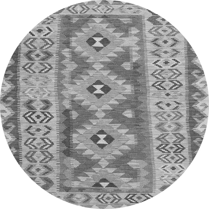 Square Southwestern Gray Country Rug, con675gry