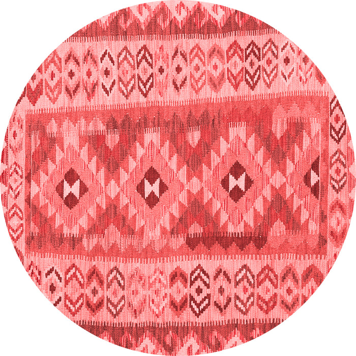 Machine Washable Southwestern Red Country Rug, wshcon675red