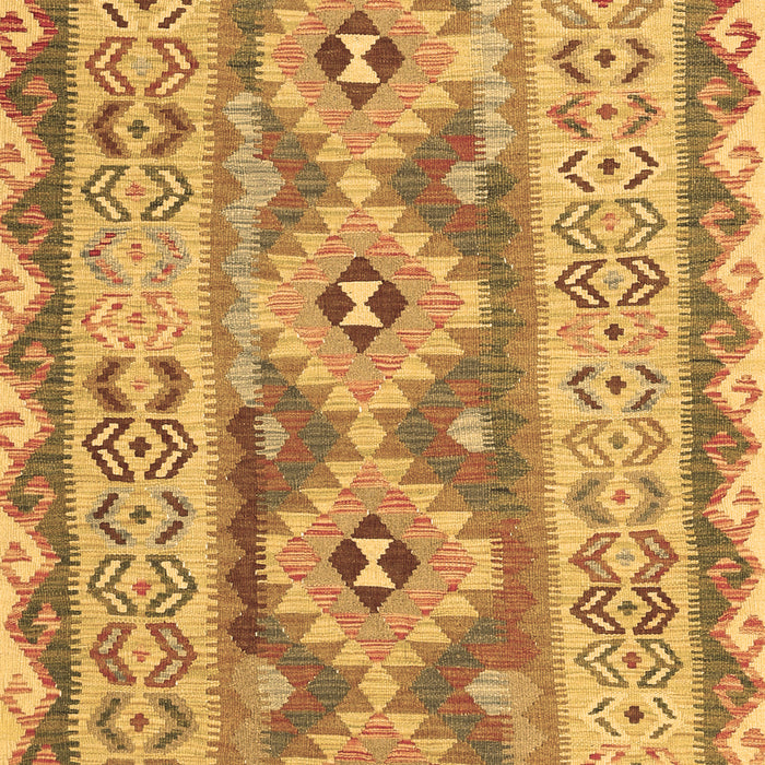 Machine Washable Southwestern Brown Country Rug, wshcon675brn