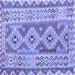 Square Southwestern Blue Country Rug, con675blu