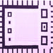 Square Machine Washable Abstract Purple Contemporary Area Rugs, wshcon676pur