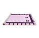 Sideview of Machine Washable Abstract Pink Contemporary Rug, wshcon676pnk