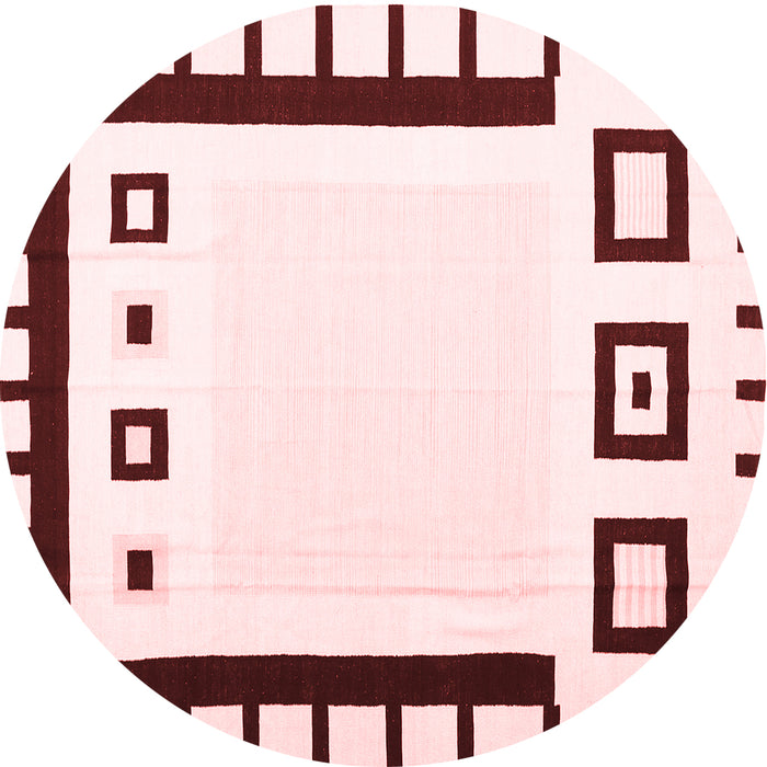 Abstract Red Contemporary Rug, con676red