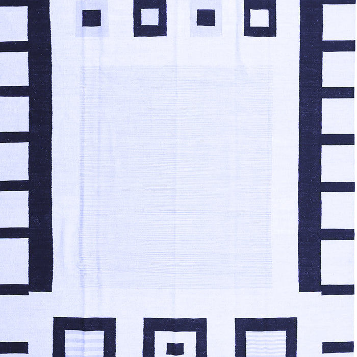 Machine Washable Abstract Blue Contemporary Rug, wshcon676blu