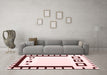 Contemporary Red Washable Rugs