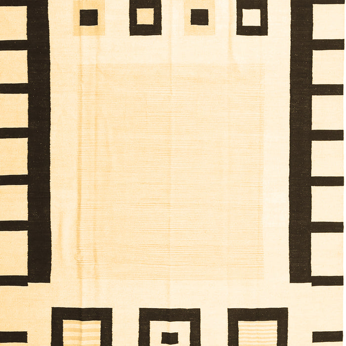 Abstract Brown Contemporary Rug, con676brn