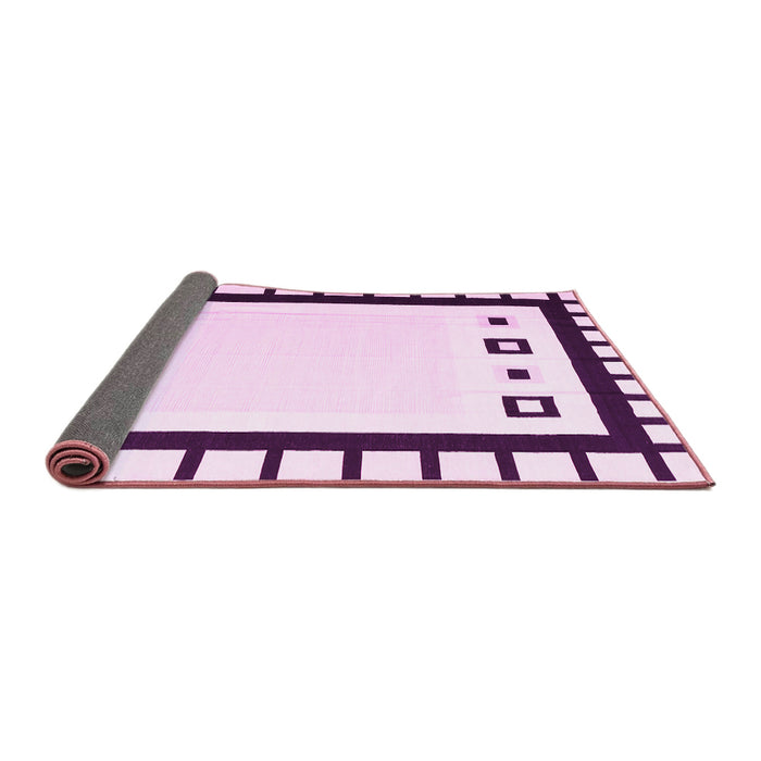 Sideview of Abstract Pink Contemporary Rug, con676pnk