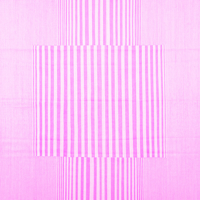 Square Machine Washable Solid Pink Modern Rug, wshcon677pnk