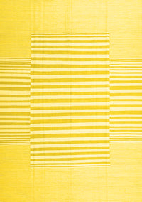 Solid Yellow Modern Rug, con677yw