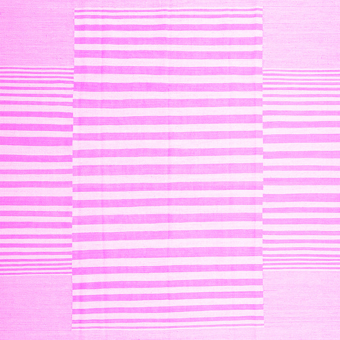 Machine Washable Solid Pink Modern Rug, wshcon677pnk