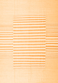 Solid Orange Modern Rug, con677org