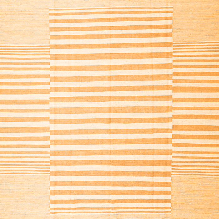 Solid Orange Modern Rug, con677org
