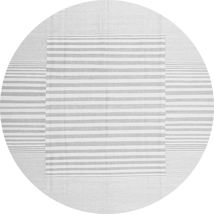 Square Solid Gray Modern Rug, con677gry