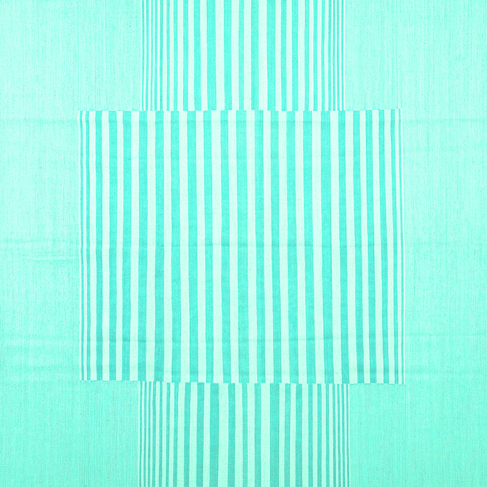 Square Solid Turquoise Modern Rug, con677turq