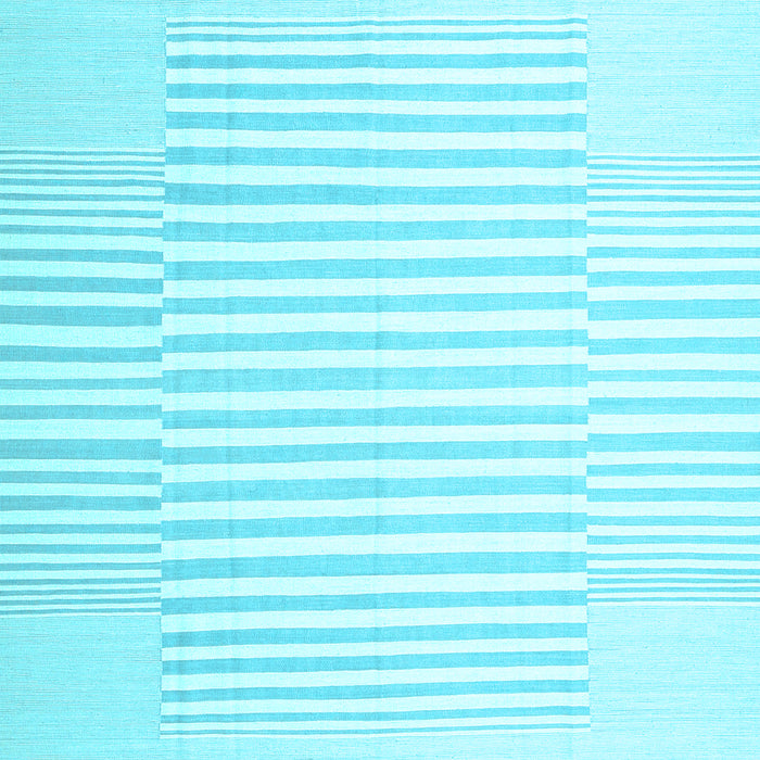 Machine Washable Solid Light Blue Modern Rug, wshcon677lblu