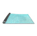 Sideview of Solid Light Blue Modern Rug, con677lblu